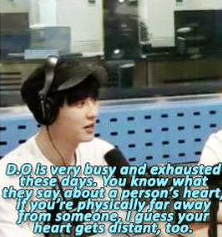 CHAPTER FIVE : 2015 - THE RIFTKyungsoo became busy in acting and Chanyeol said he was feeling distant to him during those days.