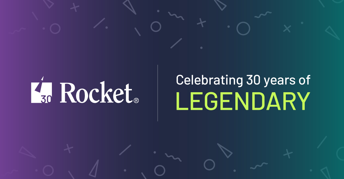 Thank you to every customer, partner, user, and Rocketeer who helped us reach this incredible milestone. Onwards and upwards! #BeLegendary #LegacyPowersLegendary rocketsoftware.com/our-story