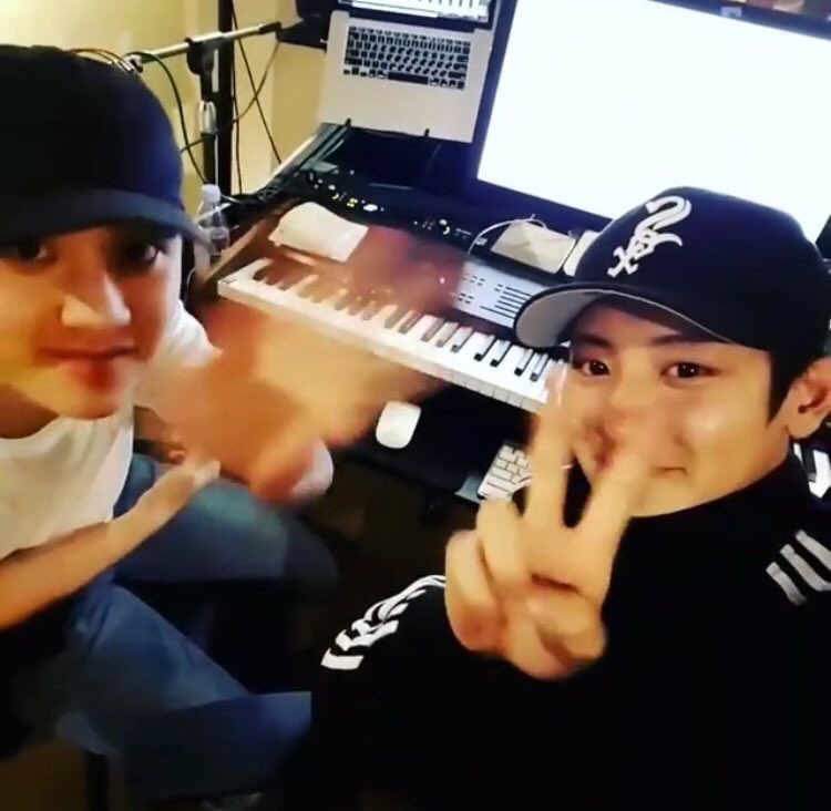 CHAPTER SIX : 2016 - MUSICAL COLLABORATIONSDespite being busy with their schedules, Kyungsoo would still go frequently to Chanyeol's studio. They would compose songs together. They also released a cover of the song 'Love Yourself' during that time.