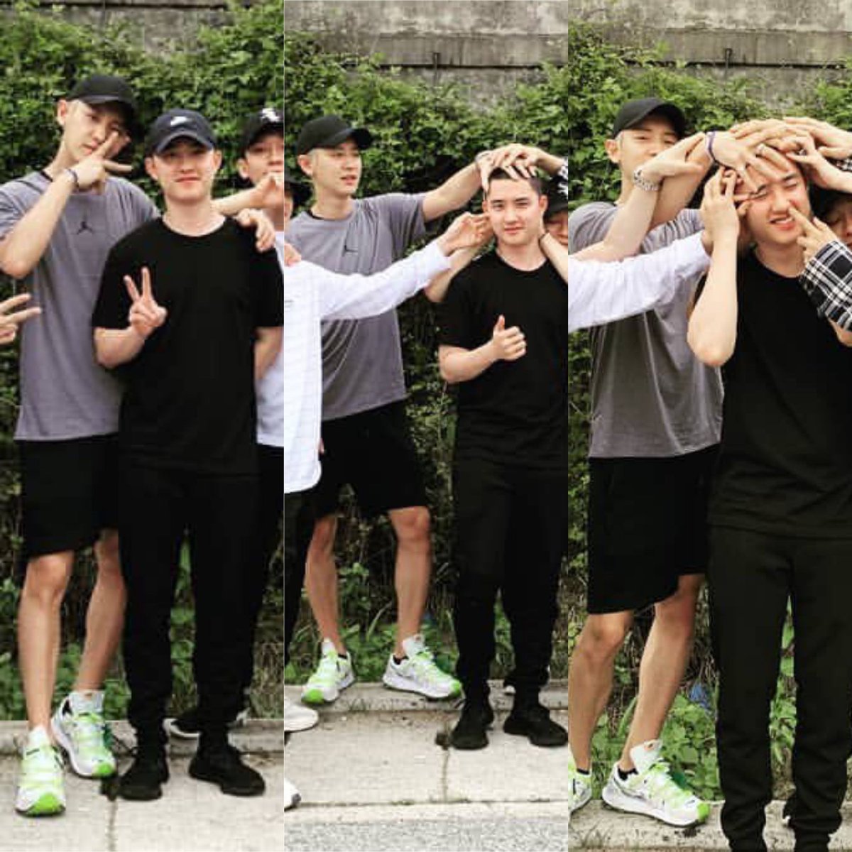 Then came the most painful part of the story, Kyungsoo had to leave for his military service. But of course Chanyeol secures his spot beside him for the last time.