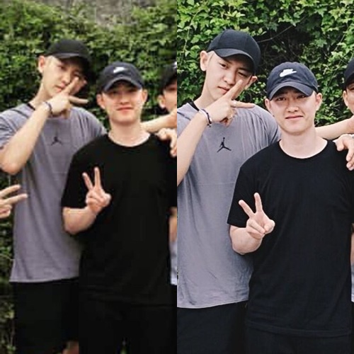 Then came the most painful part of the story, Kyungsoo had to leave for his military service. But of course Chanyeol secures his spot beside him for the last time.