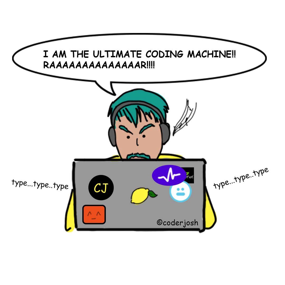 coderjosh_comic's tweet photo. Coder Josh’s secret weapons! #coldbrew #kombucha #badcoders https://t.co/ac6rY5RMIE