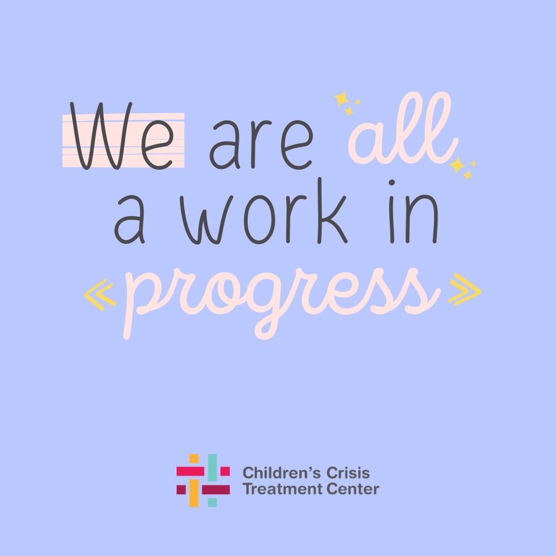 Just because your progress does not look or feel like those around you, it does not mean you are not growing. Each of us grows at our own rate, in our own way. Be proud of how far you've come. #tuesdaythoughts #cctckids #mentalhealth #selfcare
