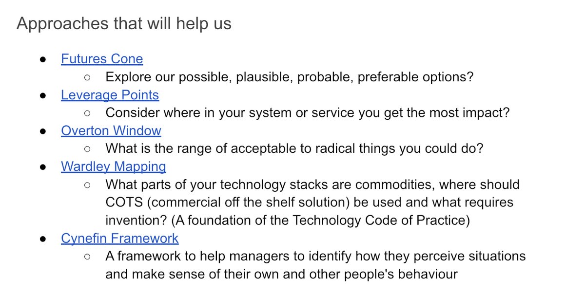 @richardjpope This is was around the team forming / disco bit. Trying to explore/reframe the context or premise of the project. I see v. little framing of the debate in lots of dig govt work. But that might be nature of the CS and associated agencies.