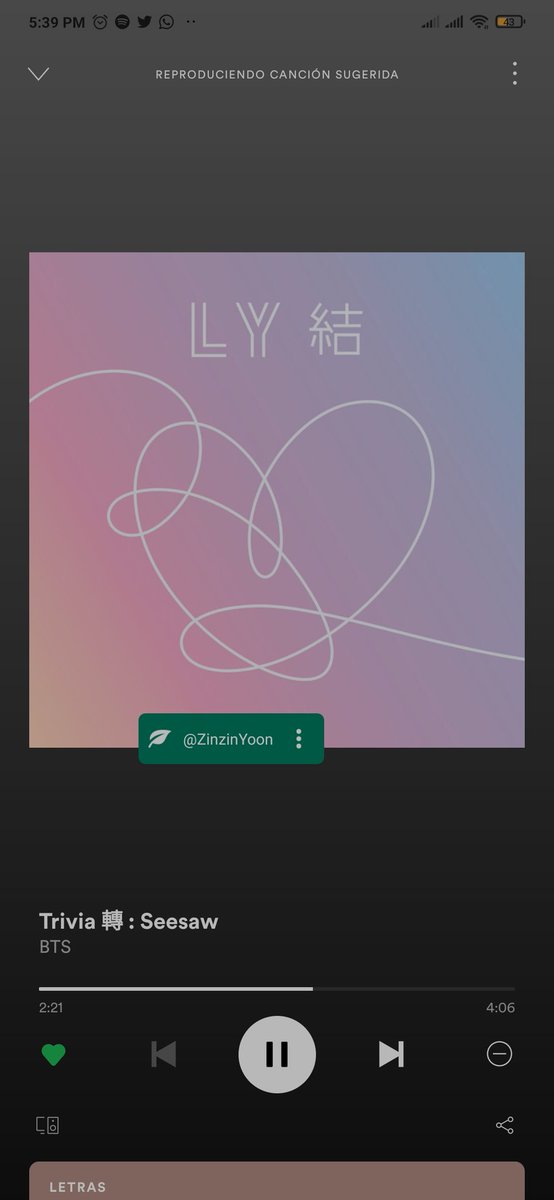 ZinzinYoon's tweet photo. Suena mi canción, silencio 🤩💕
#TeamBlackYoongi #ARMYprojects #StreamFor_Suga @BTS_twt https://t.co/4tH8LtePZv