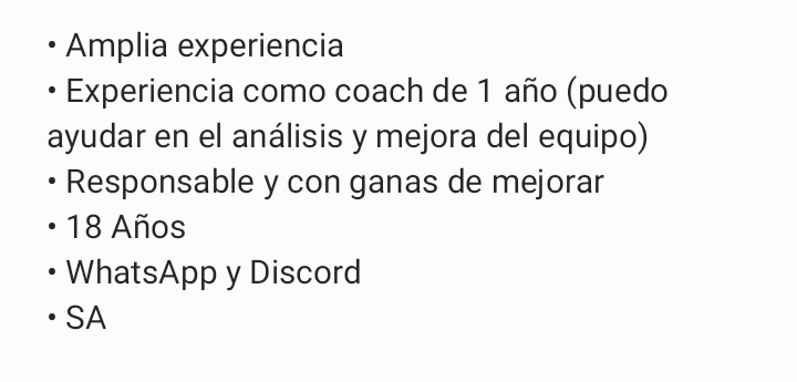Tras la disolución momentánea de <a href="/BelowZero_BS/">Below Zero❄</a> me pongo F/A como jugador.
Voy a estar escuchando propuestas hasta la semana que viene, cualquier consulta o duda MD.
❤️ &amp; 🔁 Se agradecen.