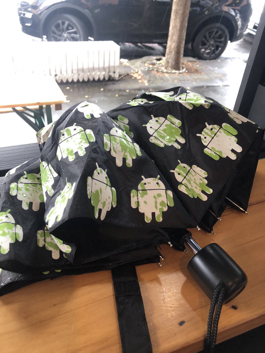 RuthJamesNZ's tweet photo. This was a Thank You gift from the @SheSharp_NZ team a few months ago when we hosted them. How cool #Android #umbrell #turninggreen #justaddwater #AucklandWeather https://t.co/W4Y3cyhPxq
