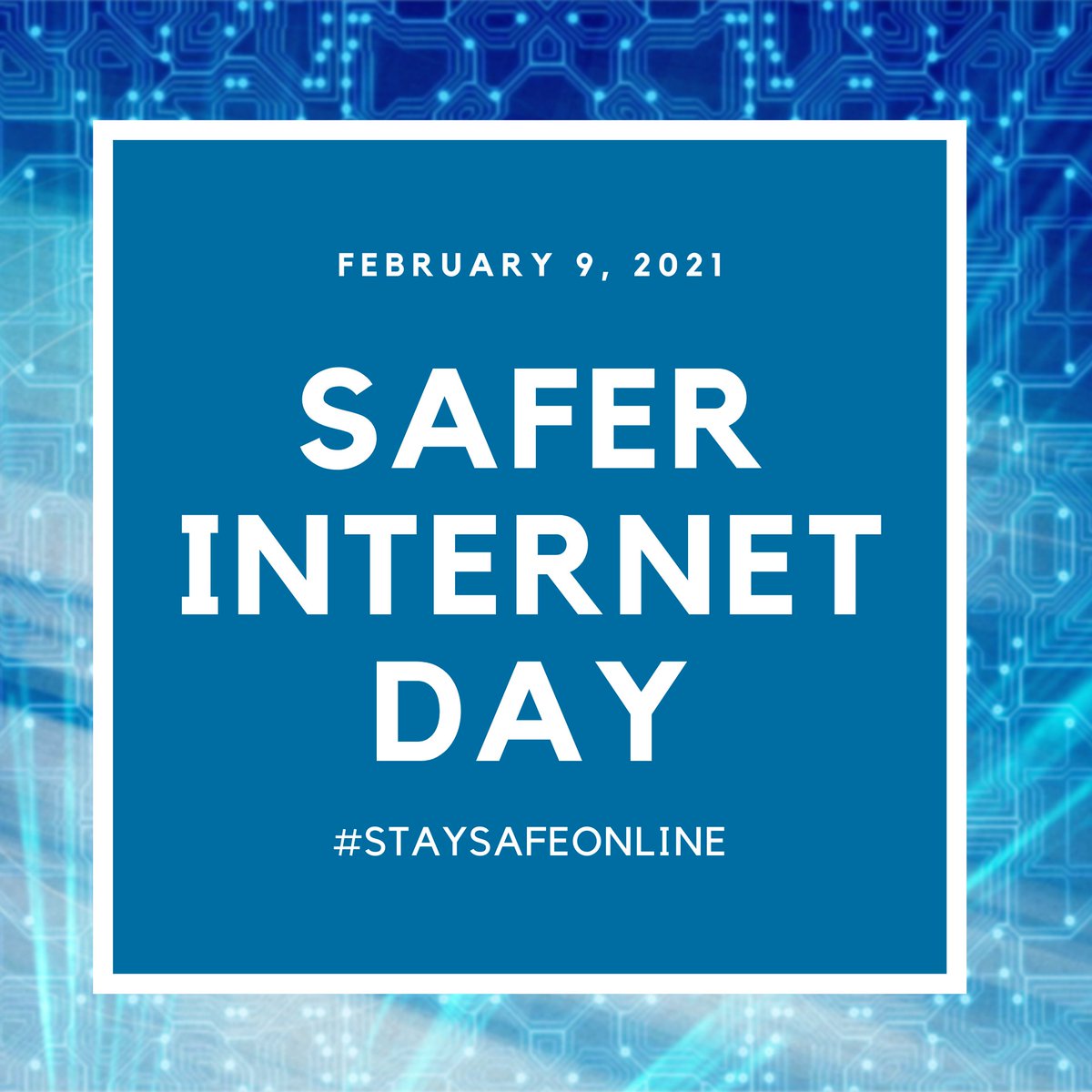 Stay Safe Online! 

#SaferInternetDay #cybersecurity #saferinternet #saferinternetday2021 #onlinesafety #internetsafety #internetsafetyforkids #onlinesafetyforkids #onlinesafetytips