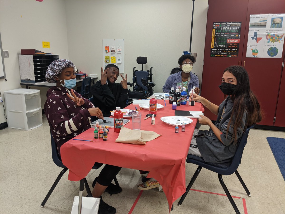 COFDurham's tweet photo. Our first Covid-safe, small group Circle of Friends meeting! Valentine's crafts extravaganza! 🥰❤️😍 https://t.co/u71rwgBdot
