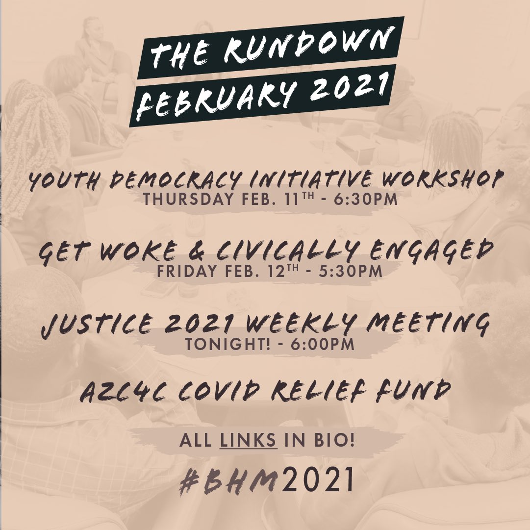 AzC4C's tweet photo. As we continue to highlight Black voices #BHM, let’s appreciate all the local Black voices that empower our communities each👏🏾and👏🏾every👏🏾single👏🏾day!

A passionate and dedicated organizer, Danaysha strives to create change for Black communities in Arizona year-round.✨

#BHM https://t.co/Sgn3HXw04A