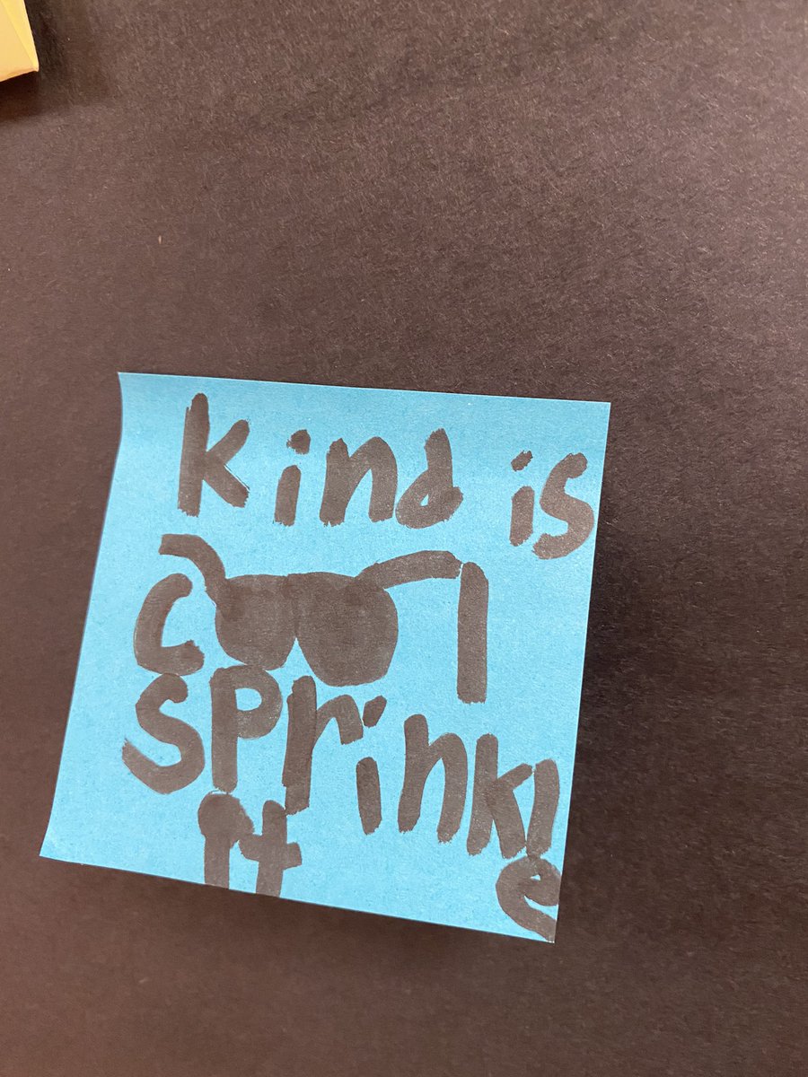 Today cohort A participated in our post it note challenge! Students spread kind and #pawsitive messages across our building! Check out a few post it’s! #kindnessweek