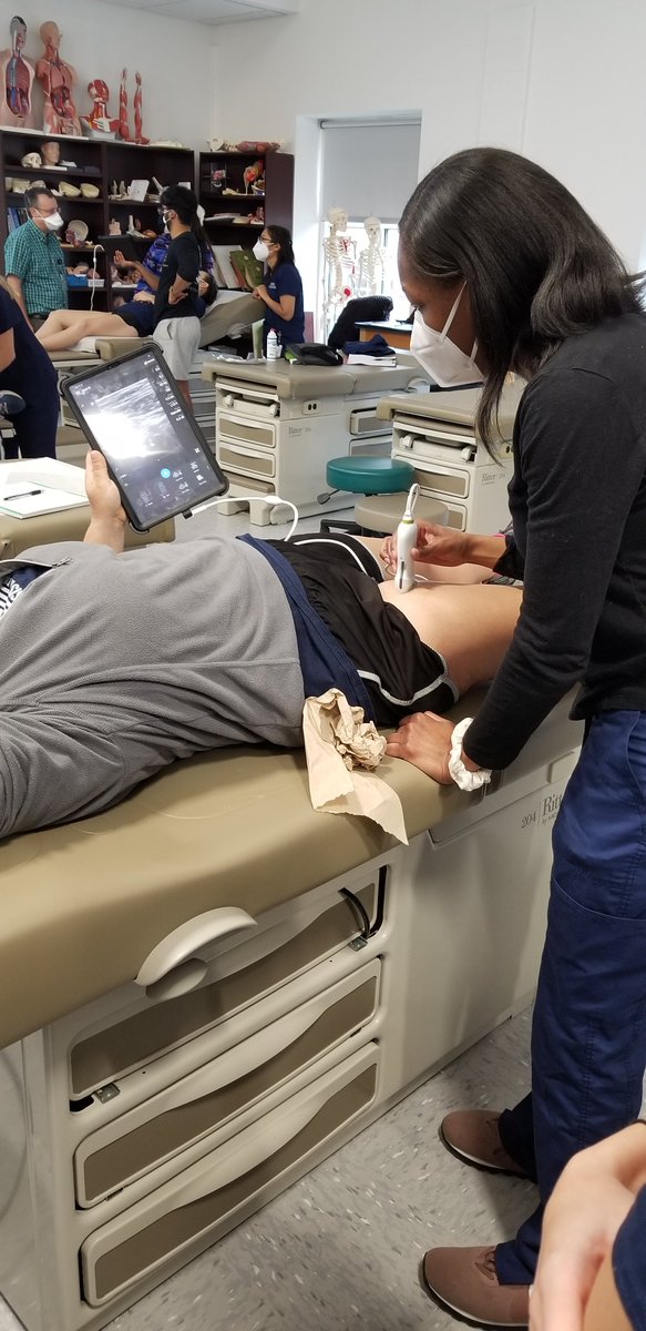 Bob_the_PA's tweet photo. Proud of my Mercer PA Students demonstrating PoCUS skills. Proficient in eFAST/RUSH and others (bladder/hydronephrosis/airway)
#PhysicianAssistICU
#SCCMUltrasound
#CHESTIPC
#CHESTCVSurg
@gapa1975 @AAPAorg @MedEd_PA @NephroP @POCUS_Society @SCCMSE @EMinFocus @PracticalPOCUS https://t.co/YmLlOBKKe3