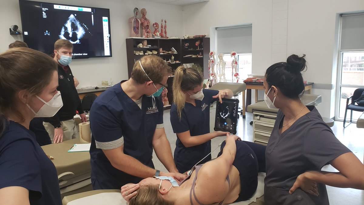 Bob_the_PA's tweet photo. Proud of my Mercer PA Students demonstrating PoCUS skills. Proficient in eFAST/RUSH and others (bladder/hydronephrosis/airway)
#PhysicianAssistICU
#SCCMUltrasound
#CHESTIPC
#CHESTCVSurg
@gapa1975 @AAPAorg @MedEd_PA @NephroP @POCUS_Society @SCCMSE @EMinFocus @PracticalPOCUS https://t.co/YmLlOBKKe3