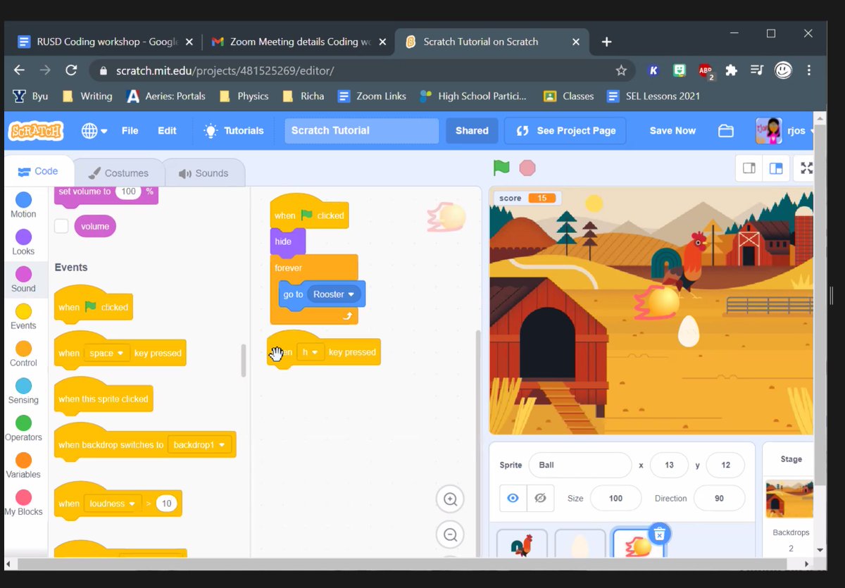 RedlandsSTEAM's tweet image. @RedlandsHighSch @cvhsblckhwks students teaching coding to K-12  @redlandsusd students via Virtual Coding Workshop #codeRedlands #thisisRUSD #RUSD2025 
@RedlandsUSDSupt @MaryRoneRUSD @csfroall  
@STEMForAllKids @SBCSS_ESS