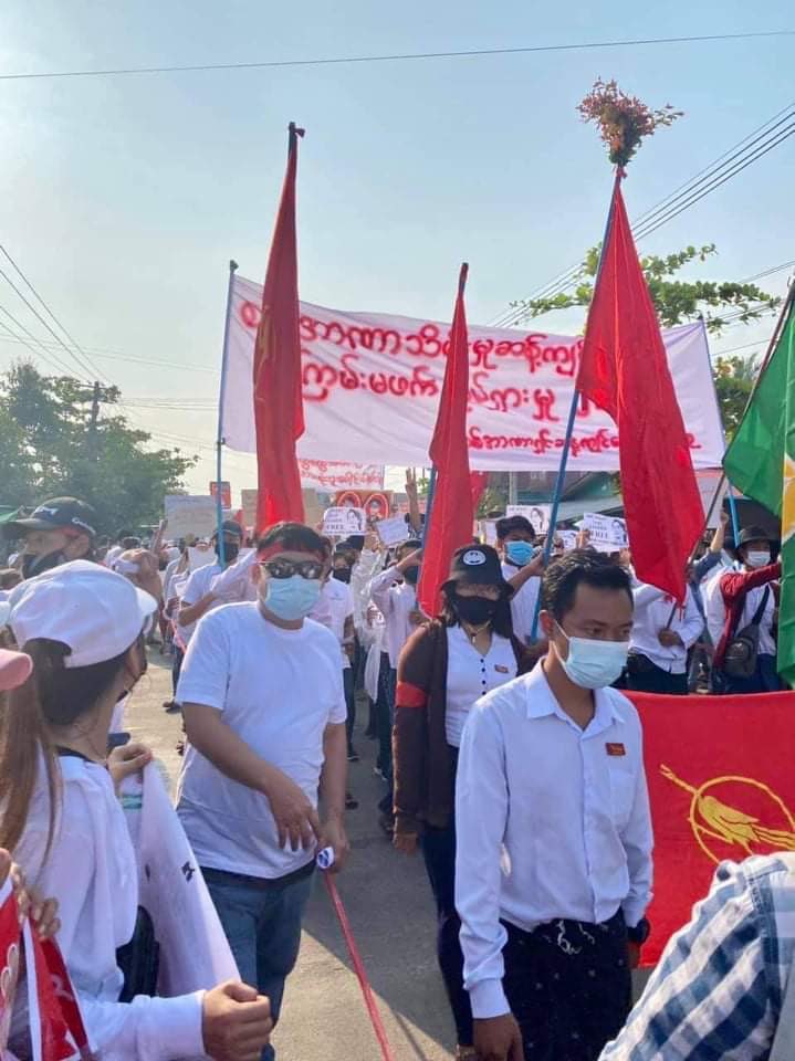 Leinge3's tweet image. #စစ်အာဏာရှင်အလိုမရှိ❌❌❌

9.2.2021

#CivilDisobedienceMovement 
#WhatsHappeningInMyanmar 
#Protest
#Myanmar
#freeaungsansuukyi
#FightForDemocracy 
#Myeik
#UN