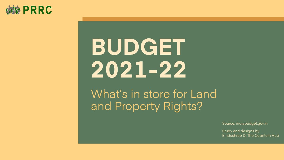 We track some key highlights from the  #Budget2021 and look at what’s in store for  #Land and  #PropertyRights.  @LRI_India  @ncaer  @nipfp_org_in  @thenudge_csi  @CSEP_Org  @on_india  @Center4Land