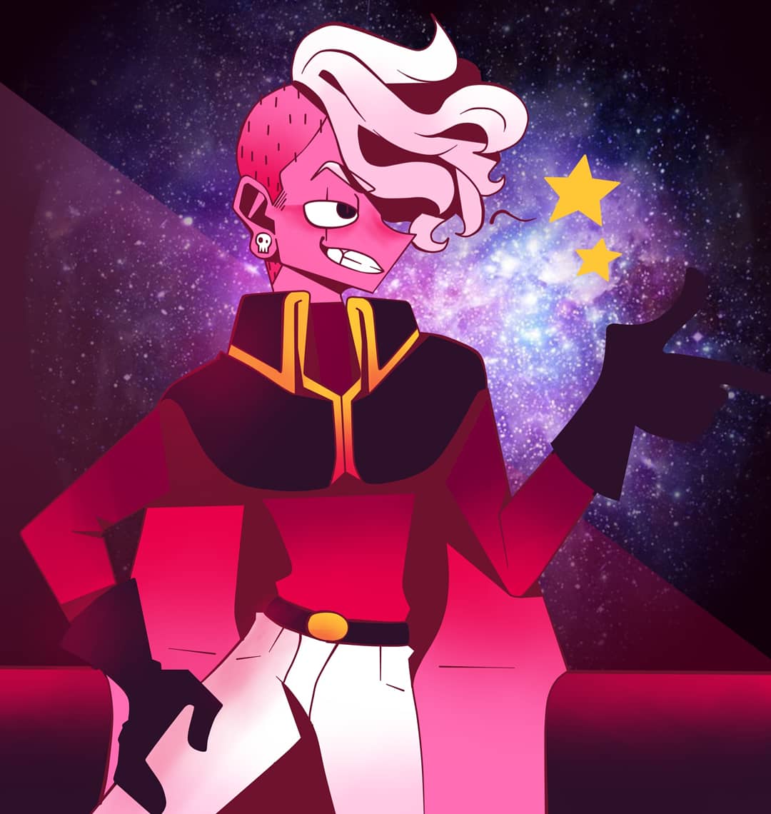 ButItsASecret's tweet photo. This time, I drew Lars. He sure has quite a pleasing color scheme. I think I might draw him again in the future. (With Jeremejevite, maybe?)
#stevenuniverse #larsofthestars #stevenuniversefanart #larsofthestarsfanart #art  #digitalart #drawing #galaxy #space #pinklars https://t.co/qOUejuNSzR