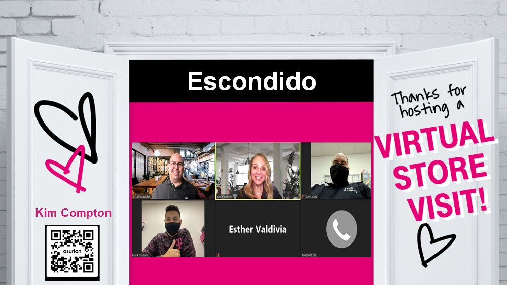 Kim Compton (@asurionkim) on Twitter photo Thank you, Frank and the Escondido team for the virtual visit! I appreciate your partnership and look forward to continued success! <a href="/trdelansky/">Tony Ray Delansky</a> <a href="/AnthonyZarco/">Anthony Zarco</a> <a href="/ZE_Complete/">Zach Edwards</a> @SprintComplete Thank you, Frank and the Escondido team for the virtual visit! I appreciate your partnership and look forward to continued success! <a href="/trdelansky/">Tony Ray Delansky</a> <a href="/AnthonyZarco/">Anthony Zarco</a> <a href="/ZE_Complete/">Zach Edwards</a> @SprintComplete
