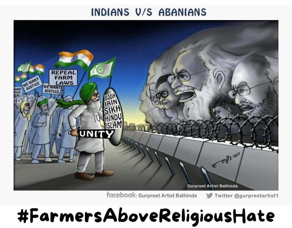 amze02's tweet photo. Stay united will win any war! 

#FarmersAboveReligiousHate https://t.co/mQsKPRIAH1