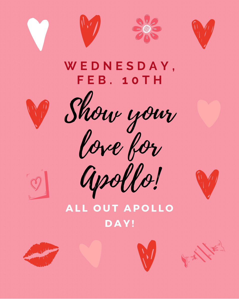 support apollo virtually tomorrow!!! show the love for apollo💓💓