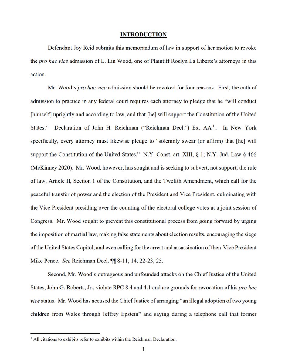 The overall theme seems to be that if lawyers had uniforms, Lin would be a disgrace to his and please make us stop having to deal with him. It also makes it clear that the factual allegations in question exclusively involve Lin's post-election batshittery.