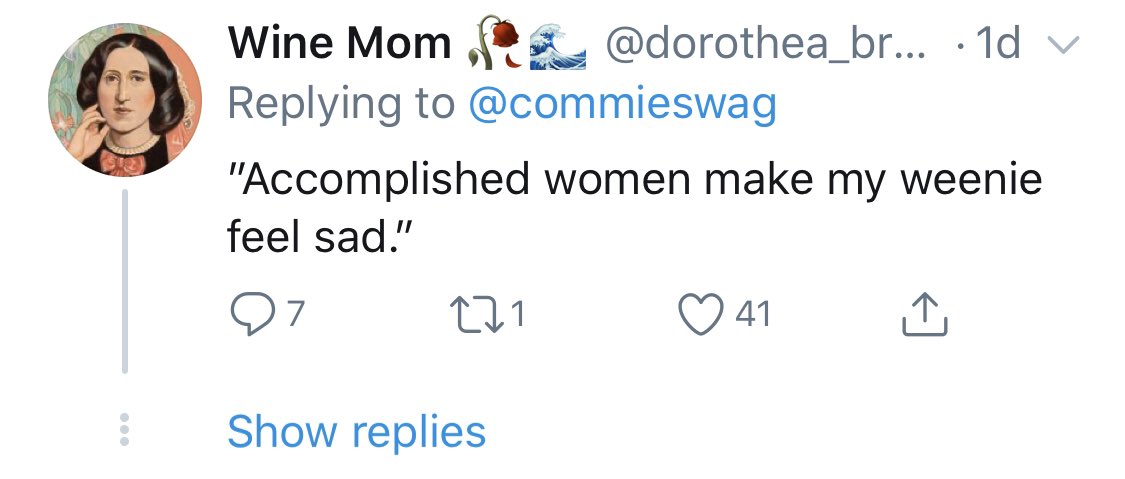 hi couldnt help but notice that you didnt actually screenshot any of the replies in question. presumably so people would assume they were making the same point instead of all being unhinged shit about how the kid wants to fuck the girl with his tiny dick  https://twitter.com/canderaid/status/1359312044416266245?s=21