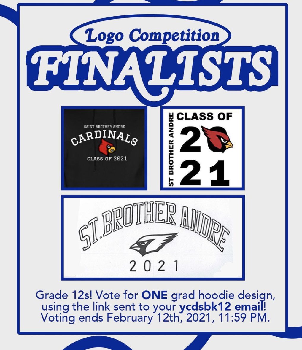 Attn: Gr. 12's!

Have you voted for your favourite Grad Sweater Logo?

Voting ends this Friday, Feb, 12th @ 11:59 pm!

#sbagraduation @SBAtoday <a href="/SBA_BusinessDep/">Business Dept @ SBA</a>