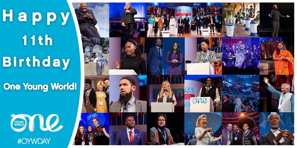 DAABAofficial's tweet photo. 12,000+ young leaders;
190+ countries represented;
10 One Young World Summits;
26M people positively impacted since 2010;
630,000+ people supported during the pandemic;
Happy Birthday, @OneYoungWorld 🎂🎈#OYWDay https://t.co/lHVFoktifU