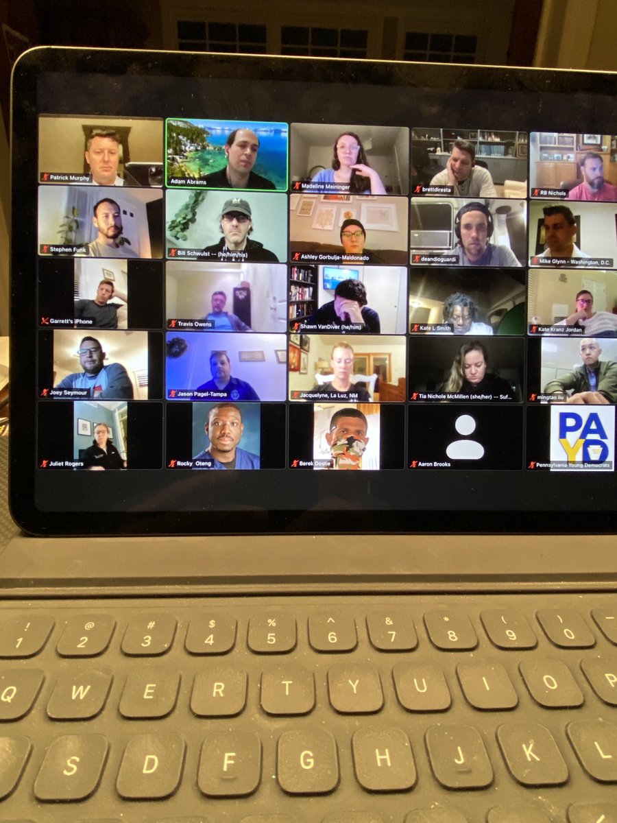 PatrickMurphyPA's tweet photo. Thanks ⁦@adamabrams⁩ formerly with ⁦@BarackObama⁩ White House &amp; now with ⁦@SevenLetter⁩ for joining us tonight with Military Veterans &amp; Military family members in our ⁦@USFinDC⁩ ⁦@USFPoliticsDept⁩ class ⁦@katejordan_⁩ https://t.co/LeM4zeDRdk