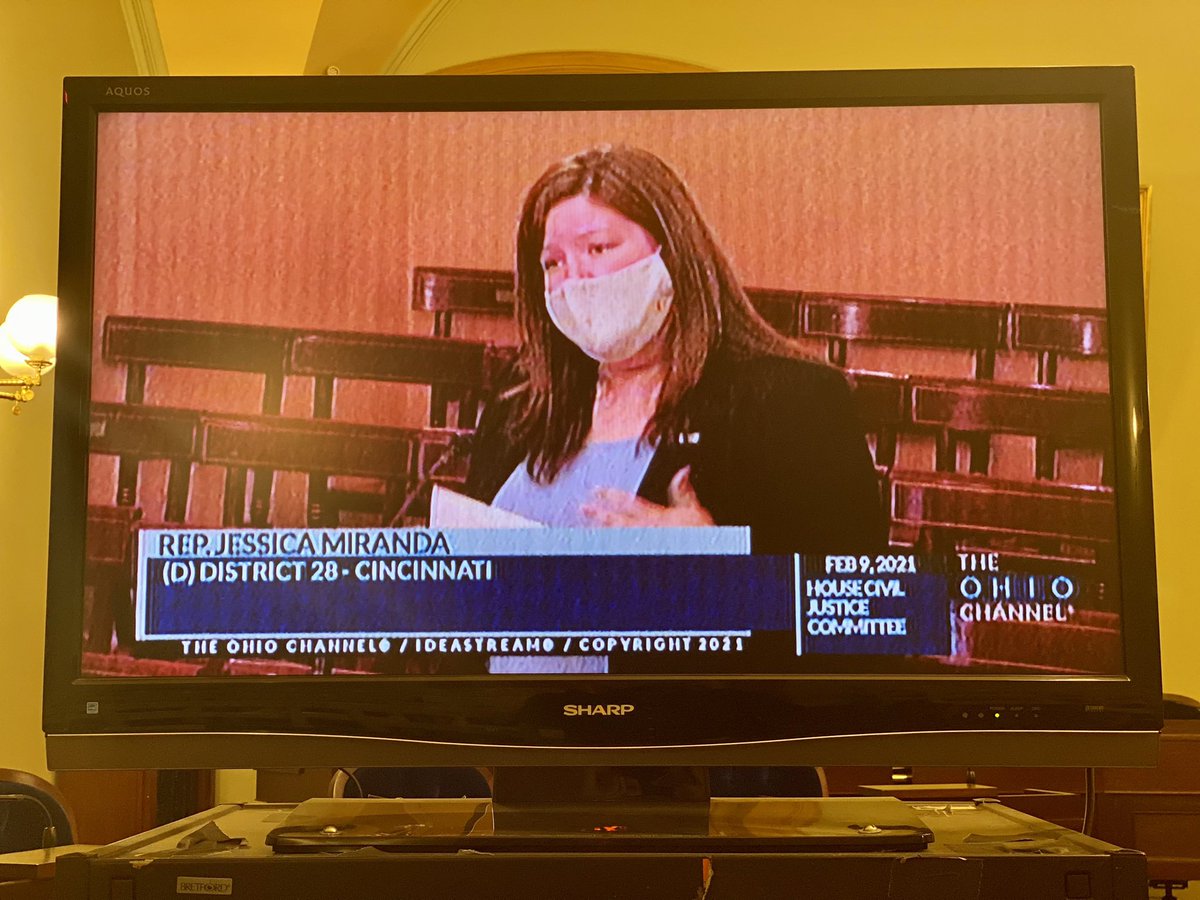 Today I was proud to give testimony on my legislation to halt the collection and accrual of State student a d medical debt. [HB32]