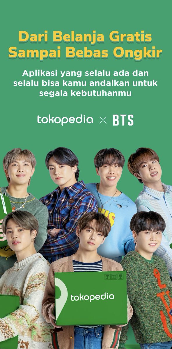 PHOTOS] 210210 @BTS_twt Tokopedia App Preview — #BTS #방탄소년단