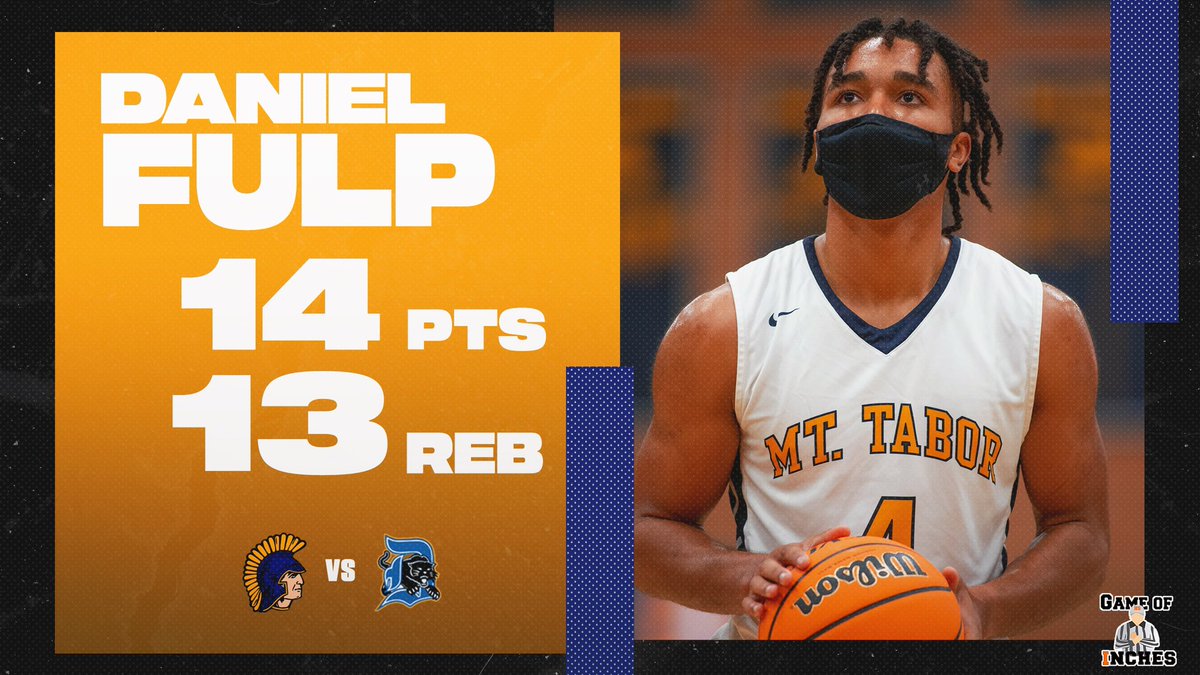 The double-double machine strikes again🔥😤➖<a href="/Daniel_Fulp/">Daniel Fulp</a> went for 14 PTS and 13 REB in <a href="/Tabor_City/">Mount Tabor High</a>’s win over Dudley‼️#BasketballStats