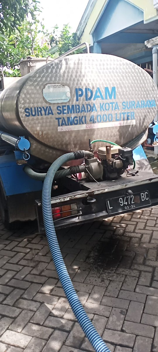 heru_dokter's tweet photo. @PDAMSurabaya Makasih pdam hari ini da di kirimi tangki https://t.co/GSurReCkMo