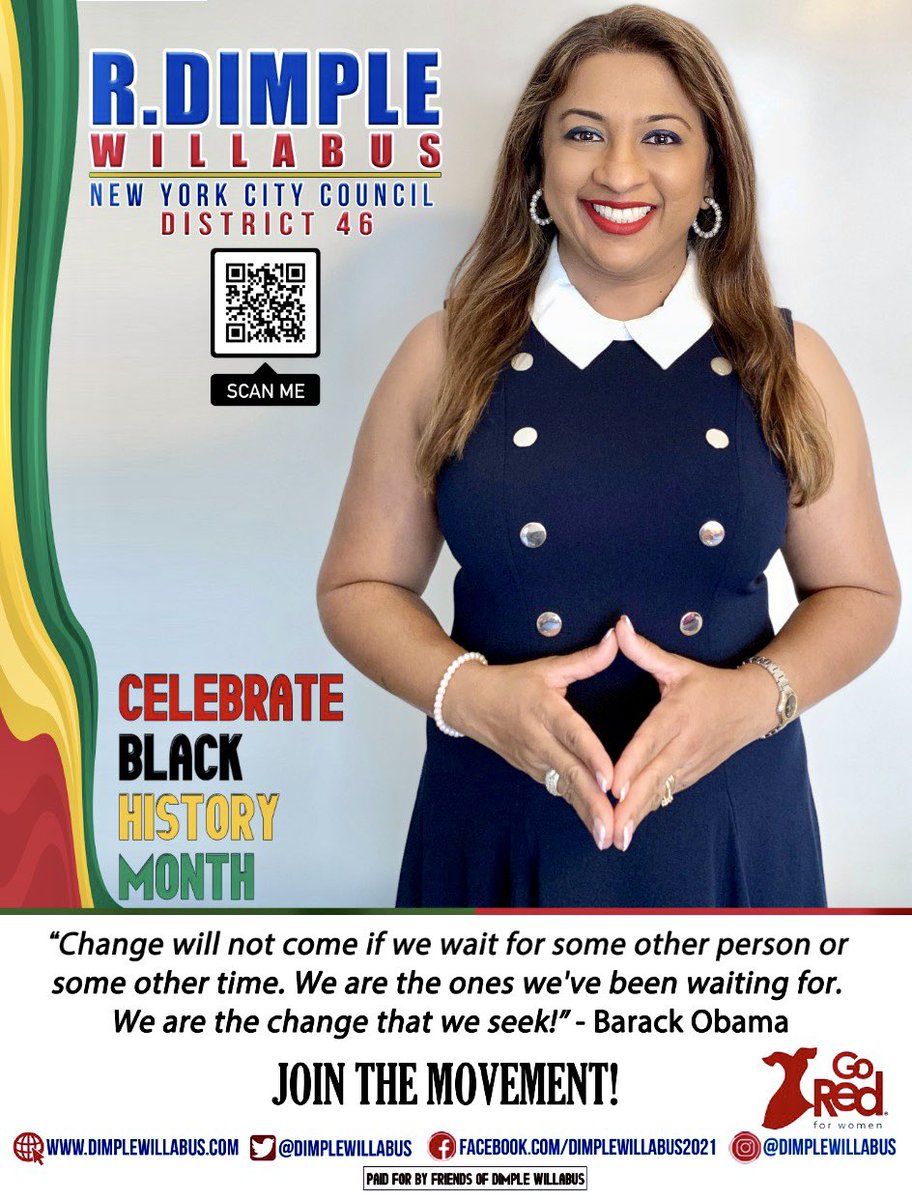 DimpleWillabus's tweet photo. Celebrating #blackhistorymonth #dimplewillabus #dimplewillabus2021 #communityfirst #Brooklyn https://t.co/CyXgsypqAf