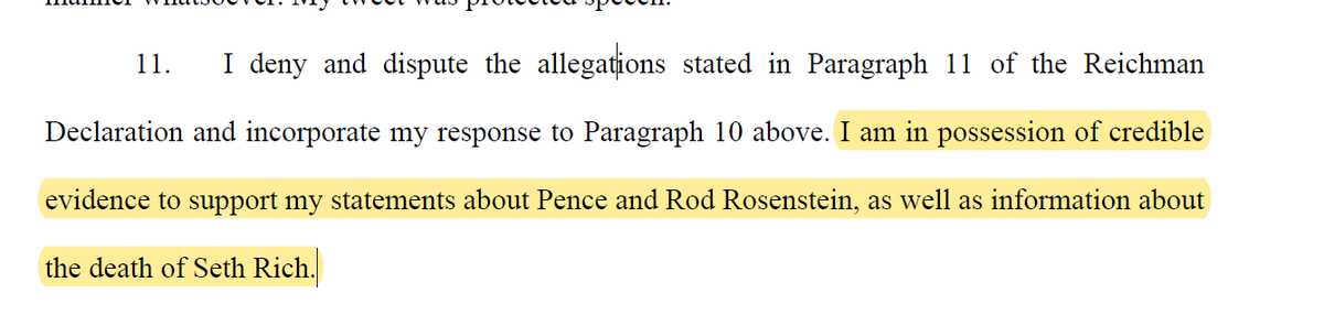 The first screenshot is the paragraph from the Reichman Declaration. The second is Lin's response. YIKES.Not an ideal response. At all.