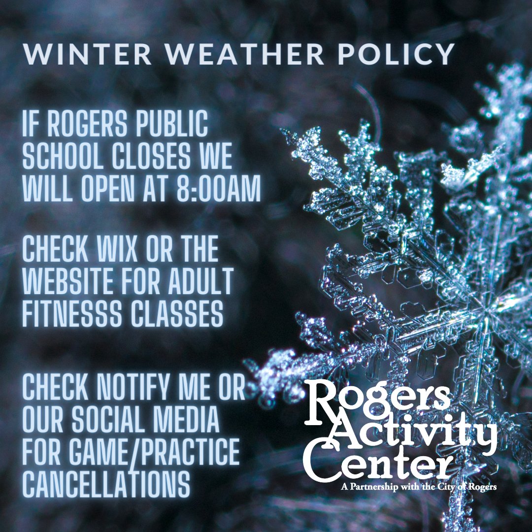 As road condition continues to change, please be aware of the policies and best methods for staying informed. 

Stay safe.