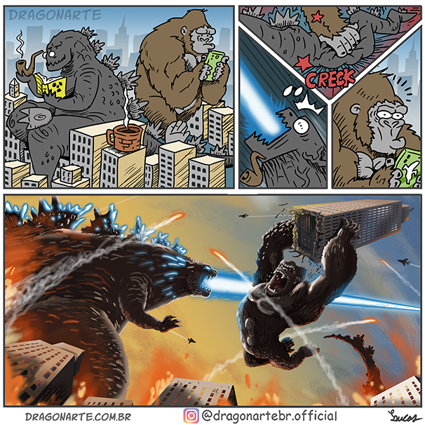 Desenhos de King Kong - Como desenhar King Kong passo a passo