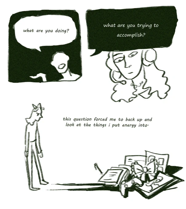 goals comic: a conversation about my goals 