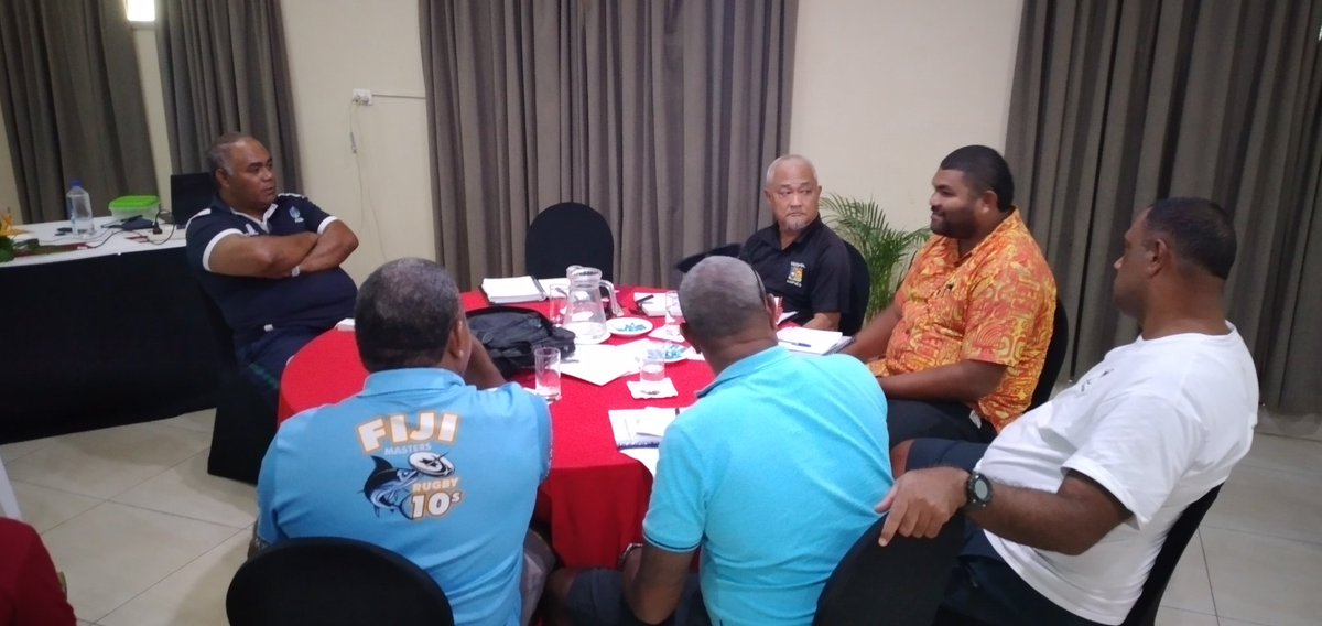 DevelopmentFiji's tweet photo. World Rugby Match Officiating Level 2 and CMO Level 1 Refresher in Nadi preparing for the FRU 7s Series and domestic 15s comp @fijirugby @oceaniarugby @WorldRugby7s @worldrugbymedia https://t.co/N1f1bRI8GI