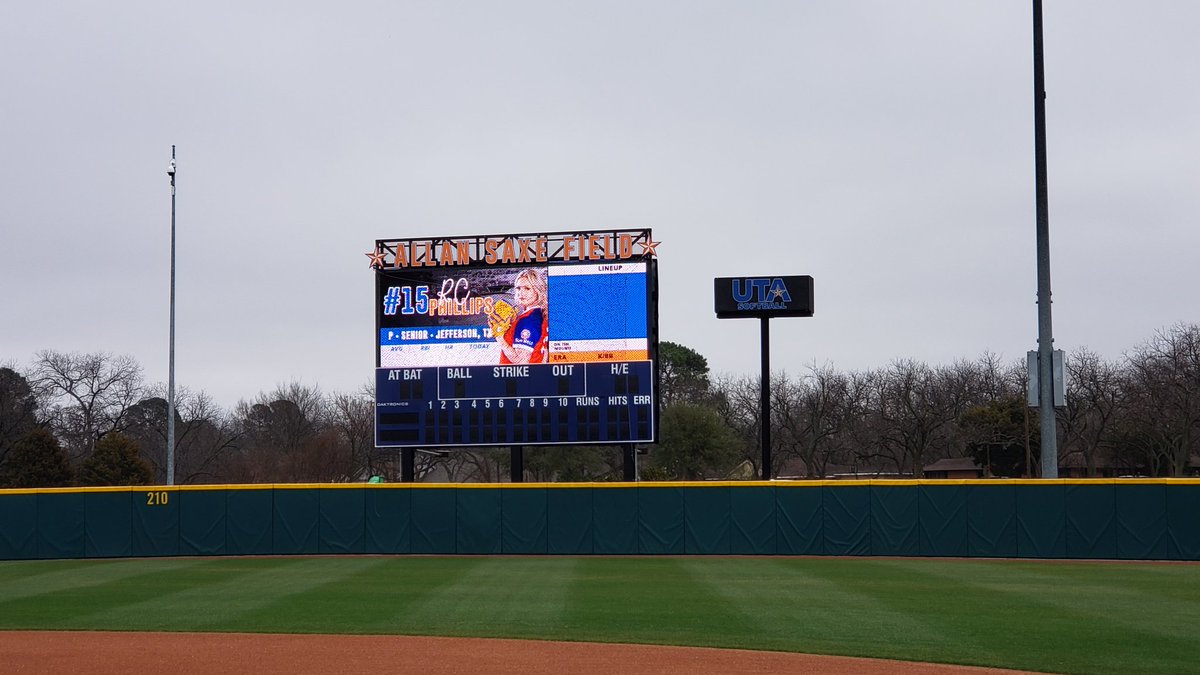 coachbrun's tweet photo. Can't wait to see this new board in action! @UTAMavsSoftball 2021 season is almost here! https://t.co/xRUTt4cgKf