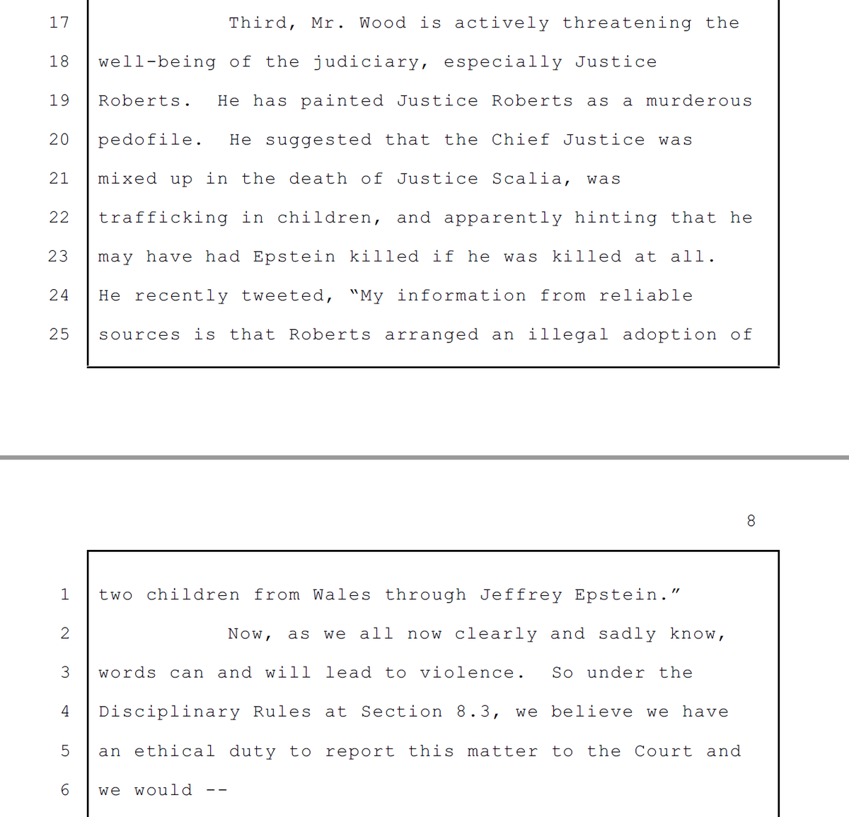 And, seriously, dropping something like this from ambush and finishing the ambush with the "we think tattling is our ethical duty" doesn't improve the look. Even a tiny bit.I'm not saying, to be clear, that it shouldn't be brought up.