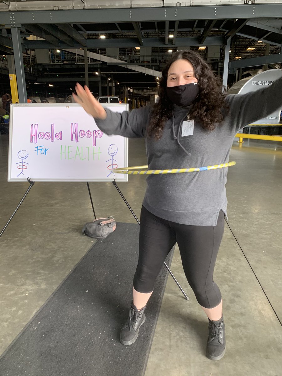 WAHCHATWIš” (@wahcatwilight) on Twitter photo The safety team started their day by engaging the workforce in our Wellness Activity Hoola Hooping for Health!
<a href="/jrindafernshaw/">Fern Shaw</a> <a href="/audreyvb3/">Audrey VandenBosch @SafetySupervisor</a> <a href="/melirere/">Melinda Herrera</a> <a href="/shoffman80/">Stefanie Hoffman-Alzaga</a>
#UPSWellness #OneHealthGoalaDay #Wellbeing #PhysicalWellBeing The safety team started their day by engaging the workforce in our Wellness Activity Hoola Hooping for Health!
<a href="/jrindafernshaw/">Fern Shaw</a> <a href="/audreyvb3/">Audrey VandenBosch @SafetySupervisor</a> <a href="/melirere/">Melinda Herrera</a> <a href="/shoffman80/">Stefanie Hoffman-Alzaga</a>
#UPSWellness #OneHealthGoalaDay #Wellbeing #PhysicalWellBeing