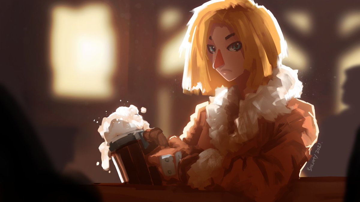 Finally did another art livestream with the <a href="/townshiptale/">A Township Tale</a> community yesterday, quite pleased with the result! 

1,500x timelapse coming soon!

#art #digitalpainting