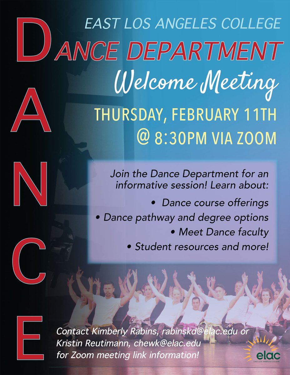 dncrbrwn's tweet photo. Looking forward to meeting all our students! Spring Semester 2021 is happening now! #dance #dancecourses #elacdance #elacdancedepartment #beapartofsomethinggreat https://t.co/vYNKxE2HCX