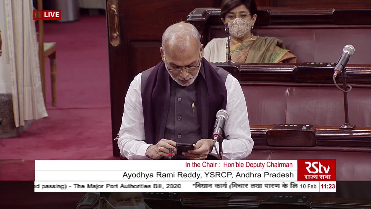 LiveLawIndia's tweet photo. Banda Prakash, TRS, Telangana on #MajorPort Bill:
-Workers not represented on Board
-Govt should withdraw the Bill
Ayodhya Rami Reddy, YSRCP, Andhra supports Bill:
-Will boost infrastructure
-Major ports will be enabled to face competition
-PPP will resolve operational issues https://t.co/VJ4bCR3VmN