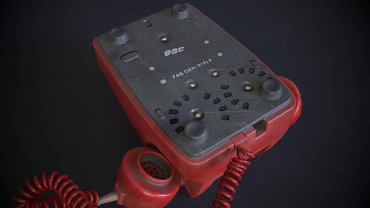 vintprog's tweet image. Vintage telephone rotary.

Artstation:
artstation.com/artwork/R3Qn8v

#gameready #gamedev #gameasset #gameart #Blender #substancepainter #unity #prop #3d #lowpoly #cg #artstation #game #3dmodeling  #artwork #digitalart #unrealengine