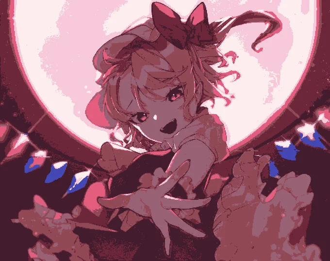 ドット絵変換たのち〜〜✋?? 