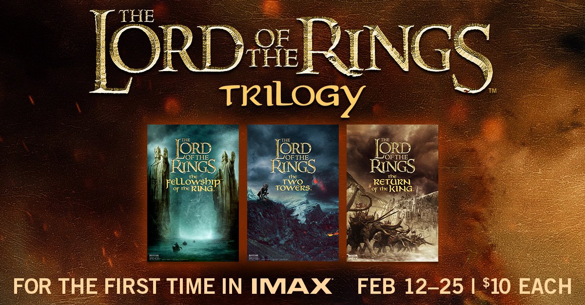 lord of the rings extended trilogy showtimes
