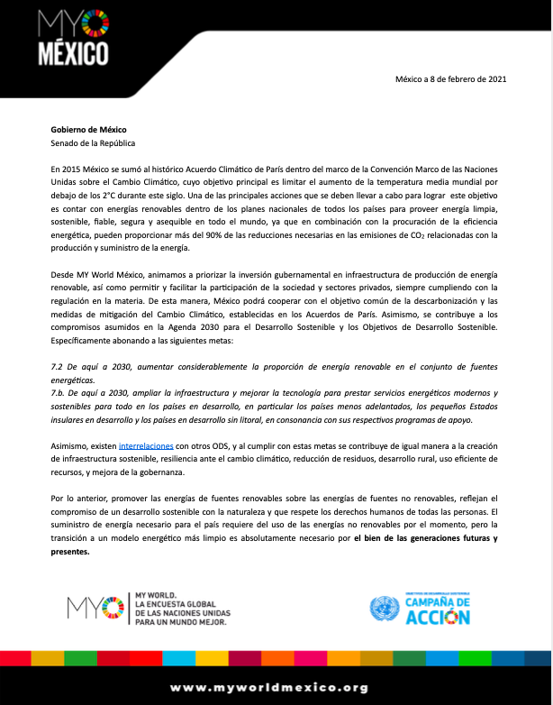 FernandaPardoM's tweet photo. Como ciudadana de Nayarit y Embajadora de @MYWorldMexico solicito respetuosamente a las senadoras @Corasenadora1 y @GloriaNunezs reconsiderar la Iniciativa con Proyecto de Decreto por el que se reforman y adicionan diversas Disposiciones de la Ley de la Industria Eléctrica (#LIE) https://t.co/rbpbCwoXTJ