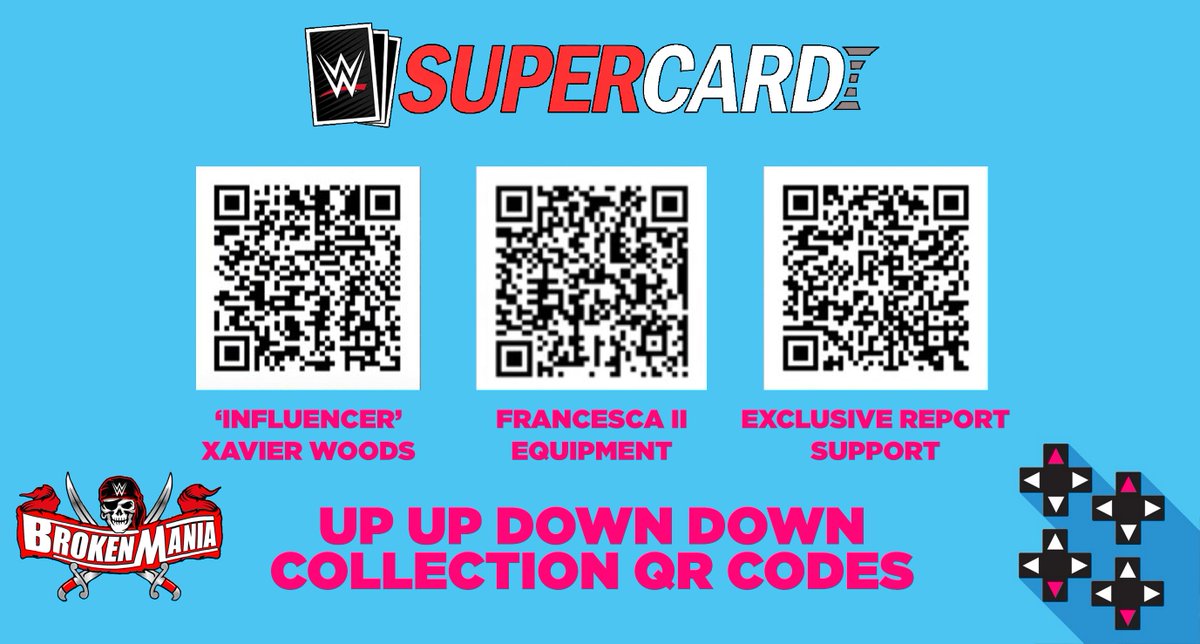 Brokentavo If You Want To Complete The Upupdwndwn Collection In Wwe Supercard You Need To Scan These 3 Qr Codes Wwesupercard T Co 6otafdaguj